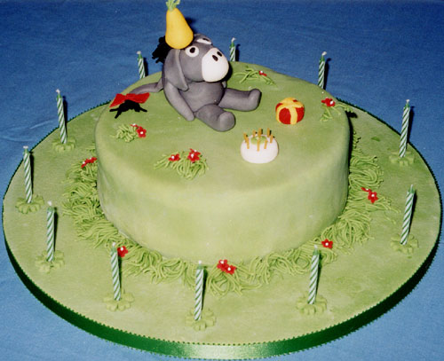 This was for my daughter's 11th birthday.  She's a big fan of Eeyore and chocolate cake.